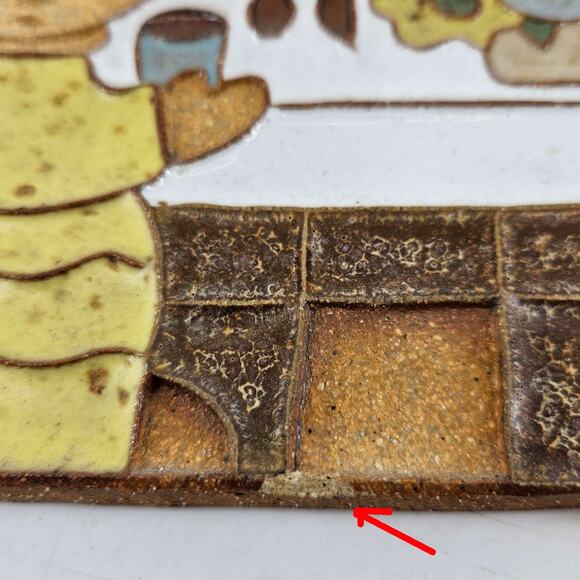 St. Andrew’s Abbey Ceramic Plaque The Last Supper Nwt Hand Made Pottery Monks - Picture 5 of 5